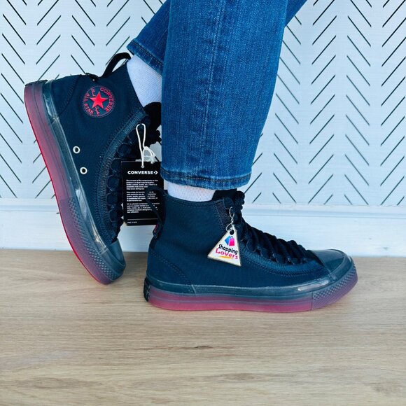 ⭐Converse Chuck Taylor All Star CX EXP2 Hi Women Shoes 8.5 Black Sneaker A08593C - Picture 4 of 12